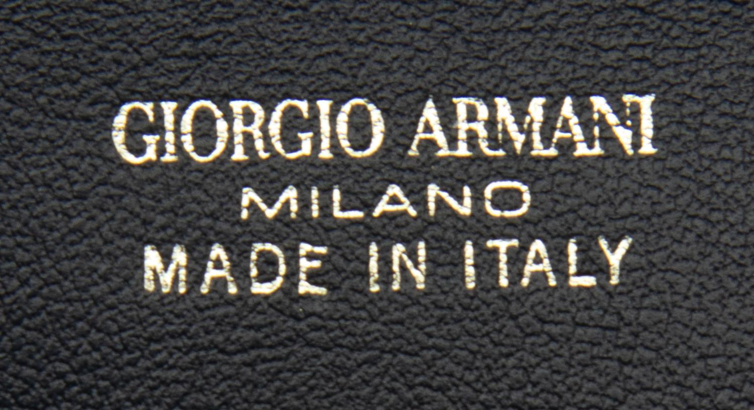 Giorgio Armani for Vanity Fair, Navy Leather Envelope Clutch