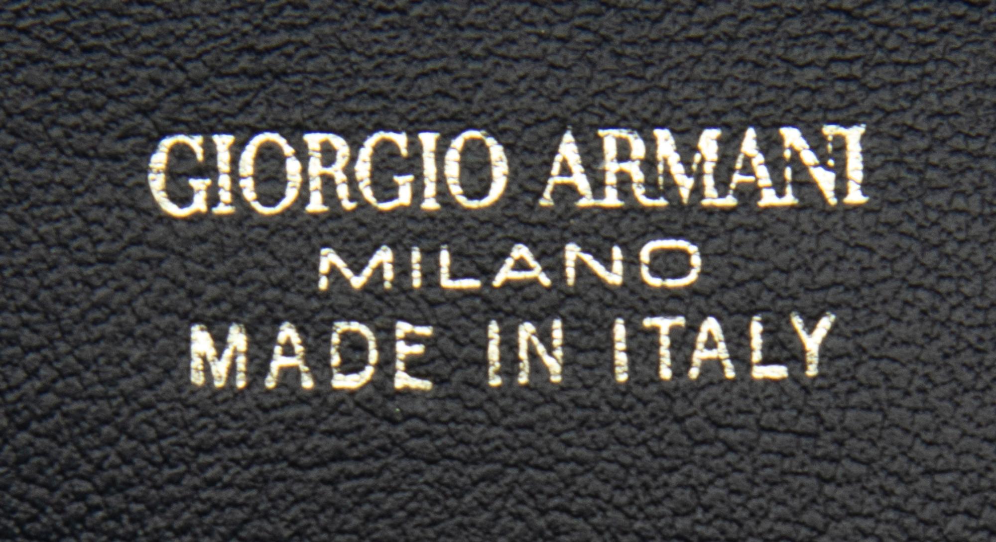Giorgio Armani for Vanity Fair, Navy Leather Envelope Clutch