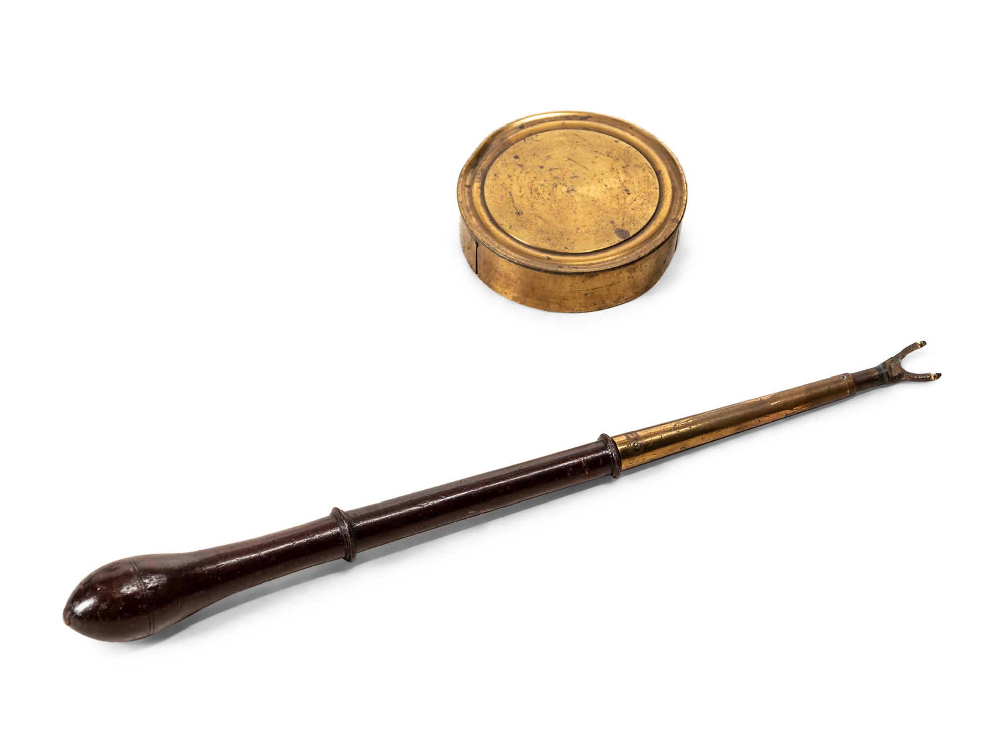 An English Lacquered Brass 3-Inch Table Telescope
