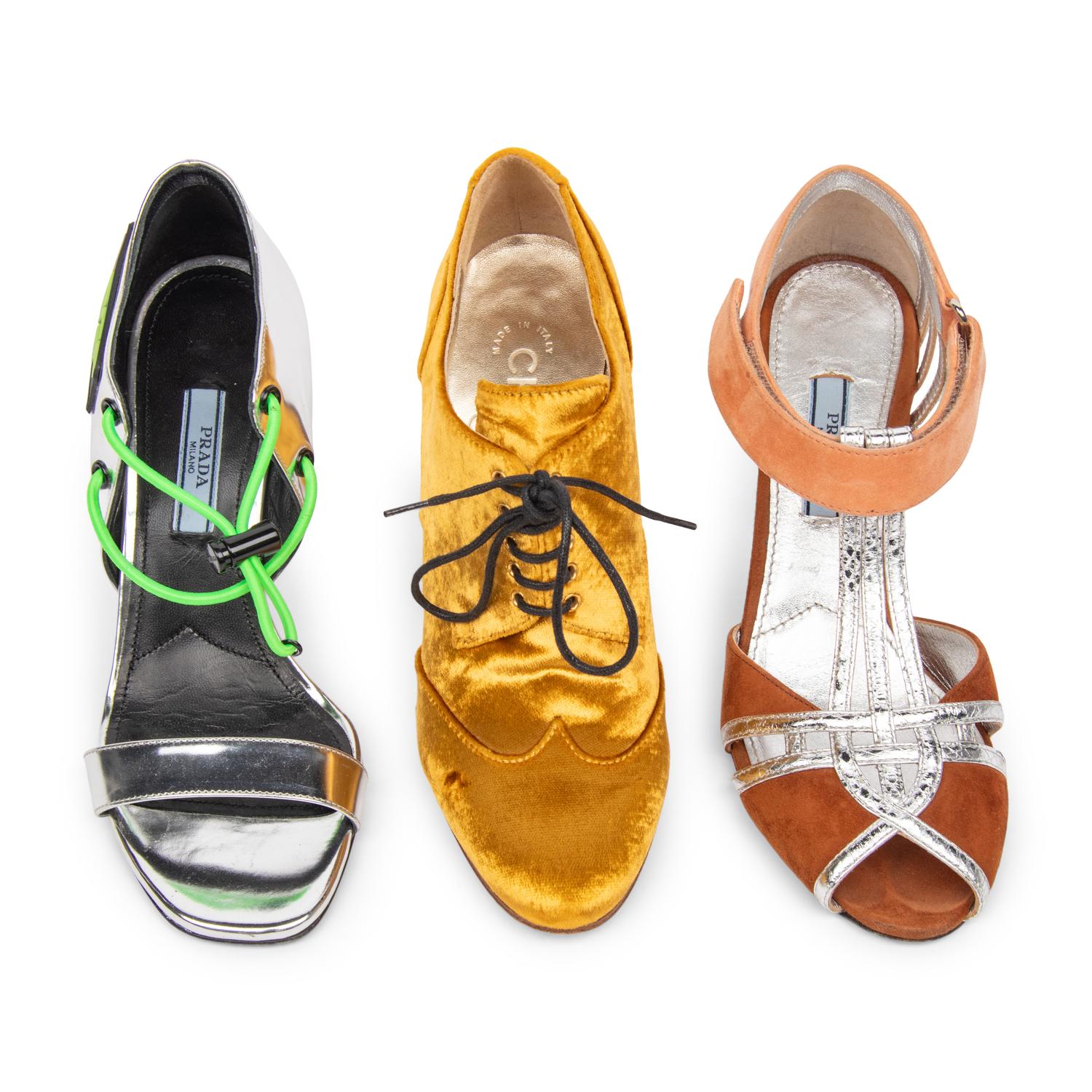 PRADA & CHANEL, THREE PAIRS OF PUMPS