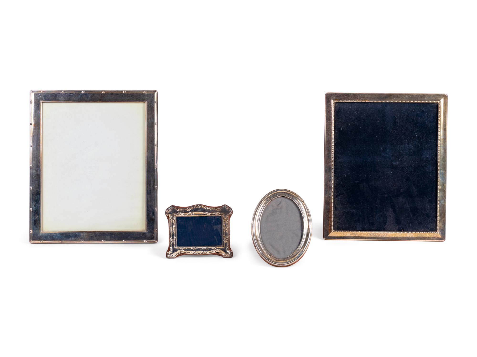 A Collection of Four Silver Picture Frames — 20TH CENTURY