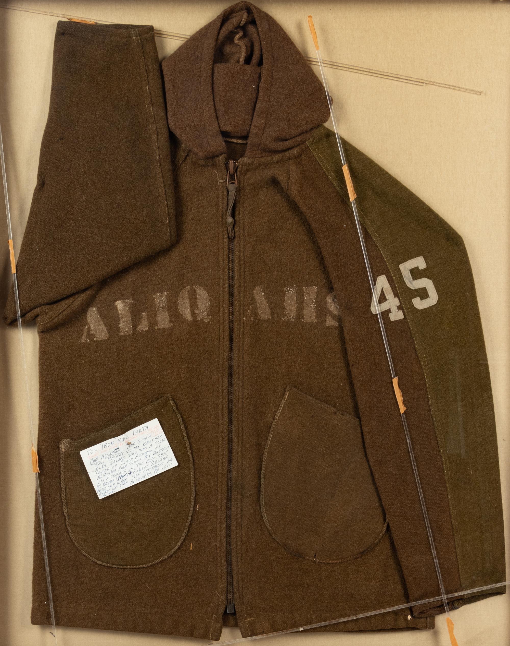An Aliquippa High School Jacket Formerly Displayed at Mike Ditka’s Restaurant