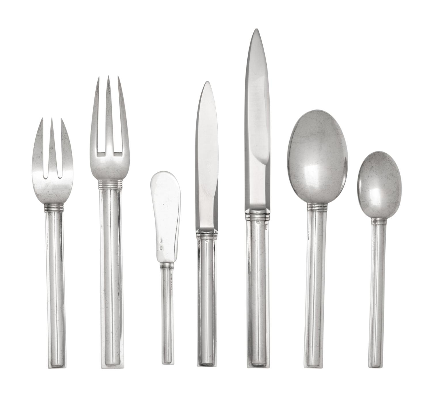 A Puiforcat Silver Flatware Service