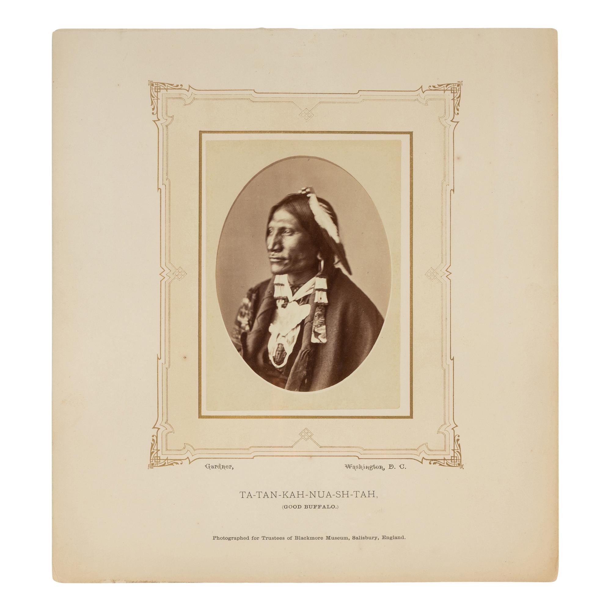 Good Buffalo, Oglala Lakota. Washington, DC, ca 1870