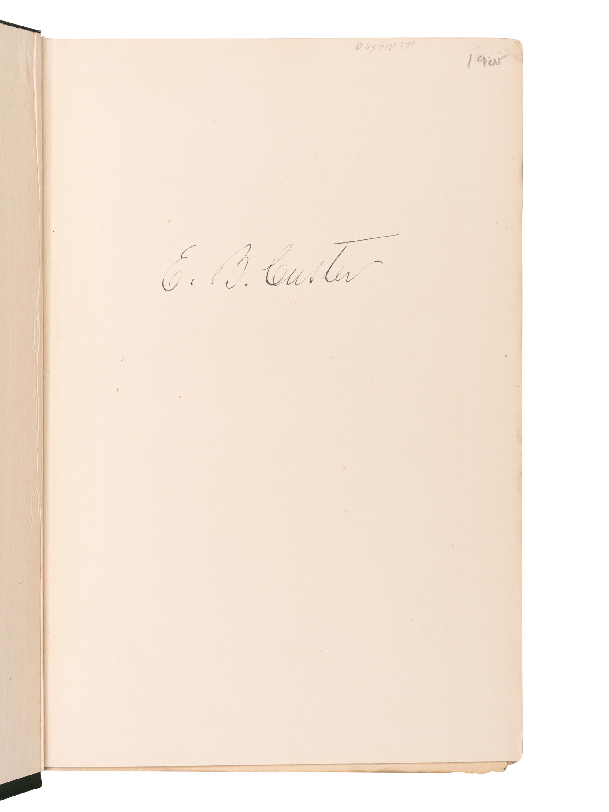 [CUSTER, Elizabeth Bacon (1842-1933)]. LIBBY, O. G., editor. The Arikara Narrative of the Campaign Against the Hostile Dakotas June, 1876 . Bismarck, ND: n.p., 1920.