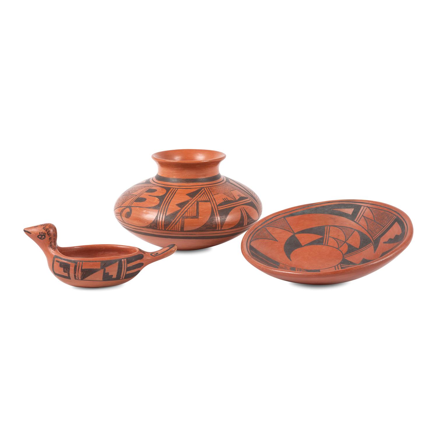 Group of Hopi Pottery Jars