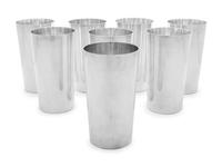 A Set of Eight American Silver-Plate Julep Cups