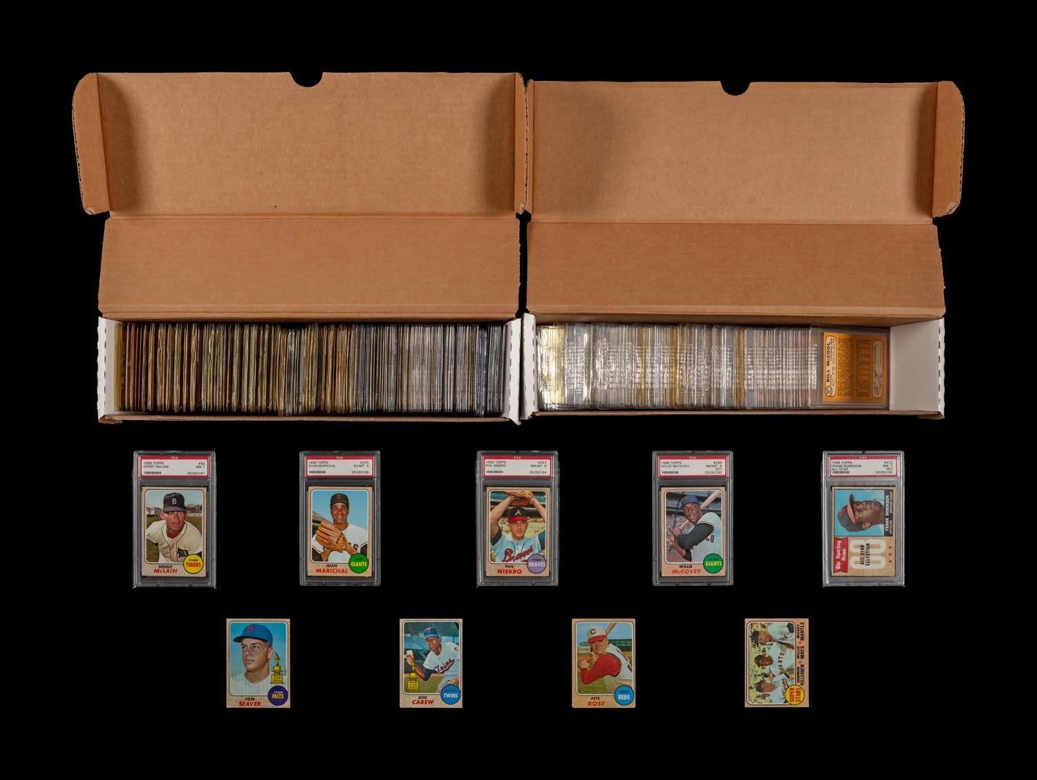 A Partial Set of 1968 Topps Baseball Cards (470/598)