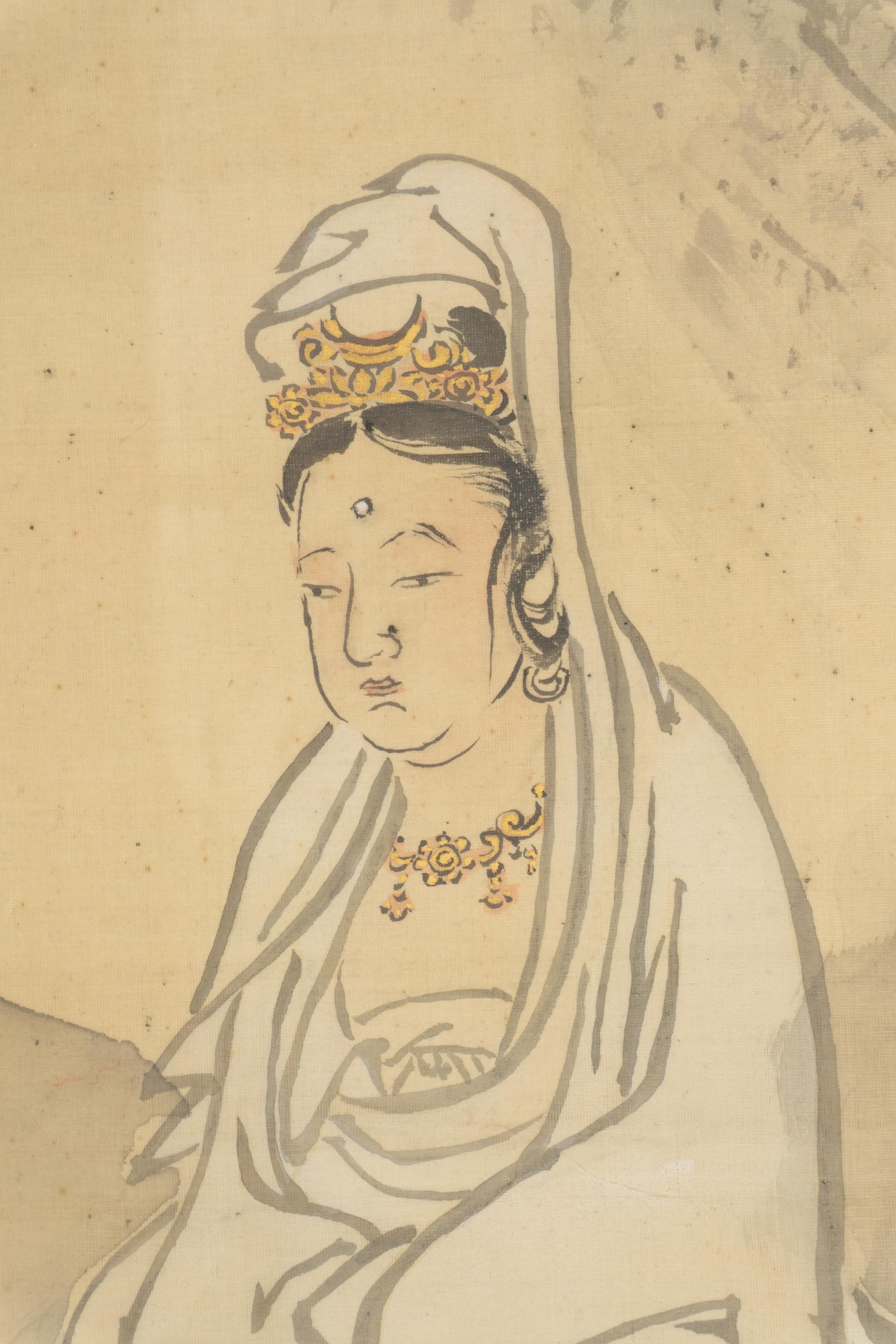 A Japanese Ink and Color Painting