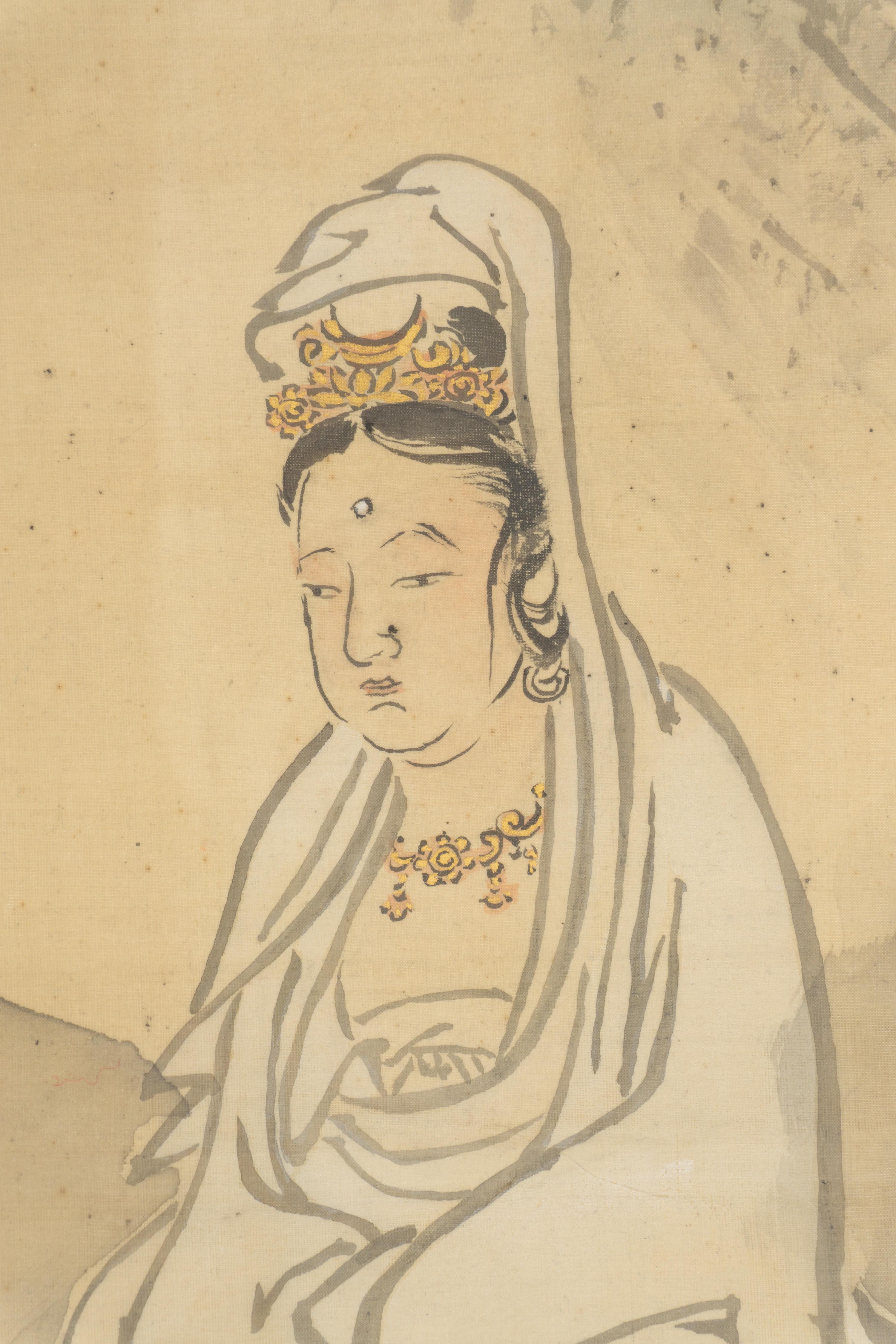 A Japanese Ink and Color Painting