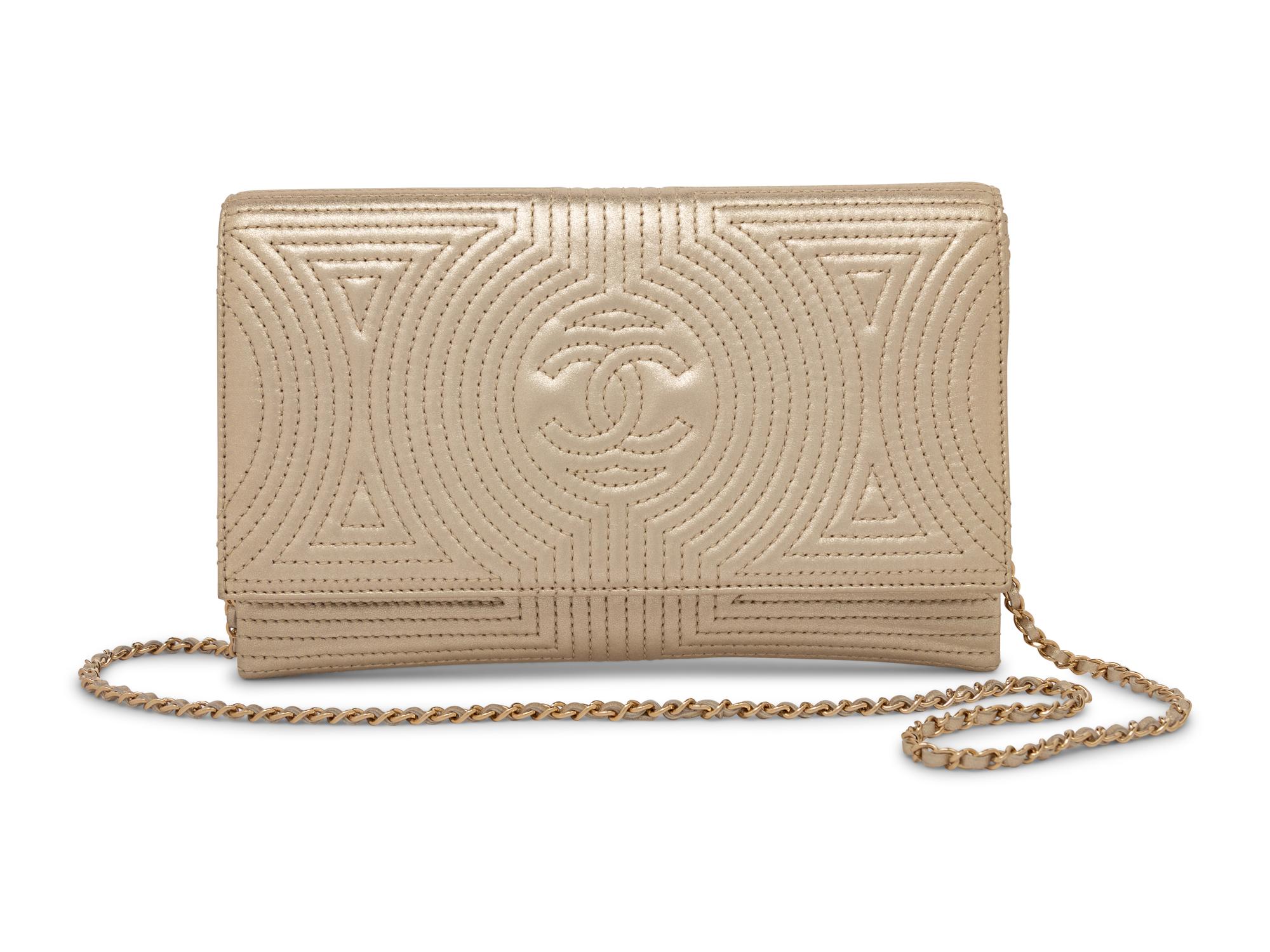 Chanel Metallic Lambskin Clutch, 2015-16