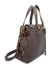 Yves Saint Laurent Rive Gauche, Grey Leather Crossbody Bag