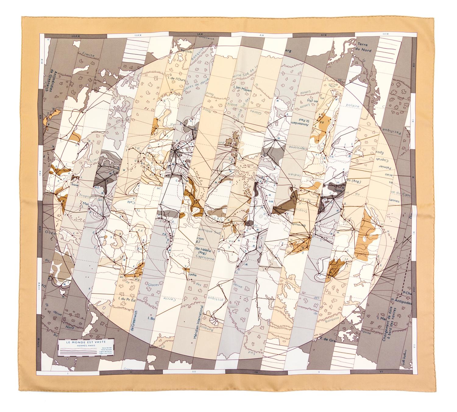 An Hermes 90cm Silk Scarf, 36" x 36".