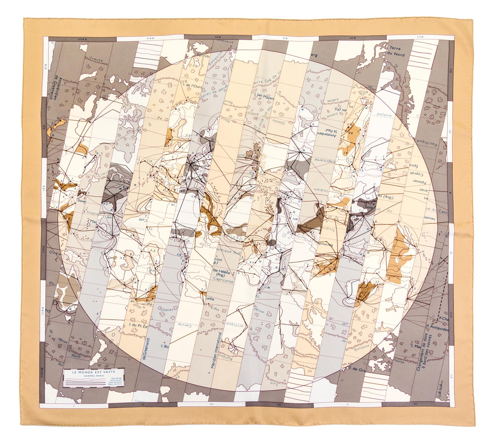 An Hermes 90cm Silk Scarf, 36" x 36".