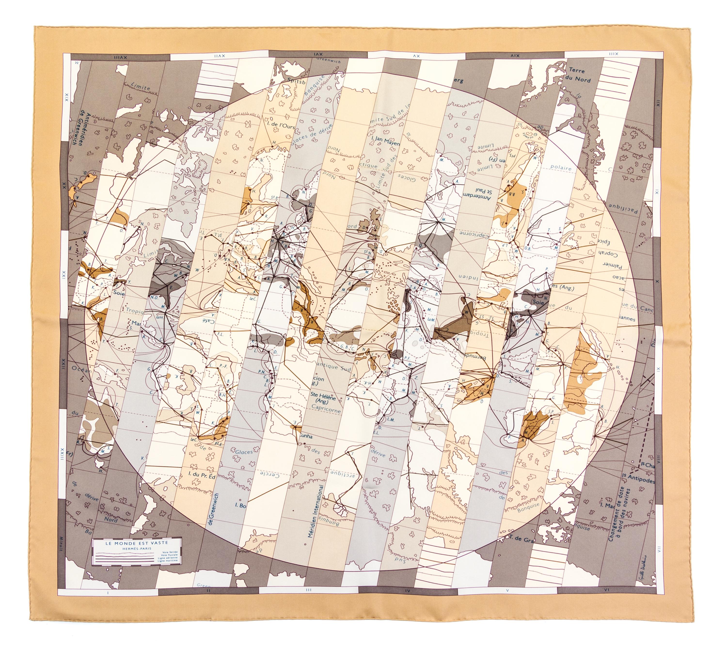 An Hermes 90cm Silk Scarf, 36" x 36".