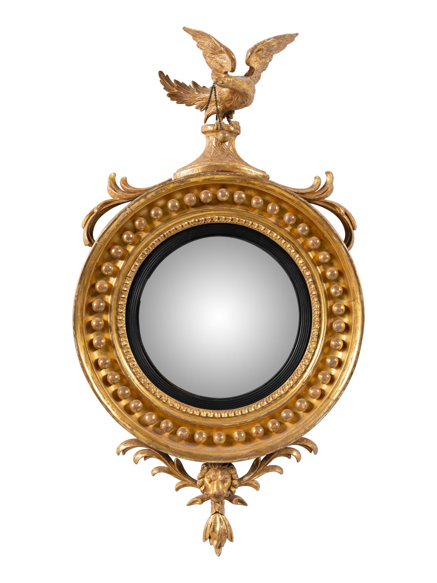 A George III Giltwood Bullseye Mirror