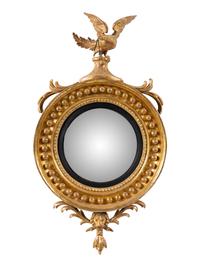 A George III Giltwood Bullseye Mirror