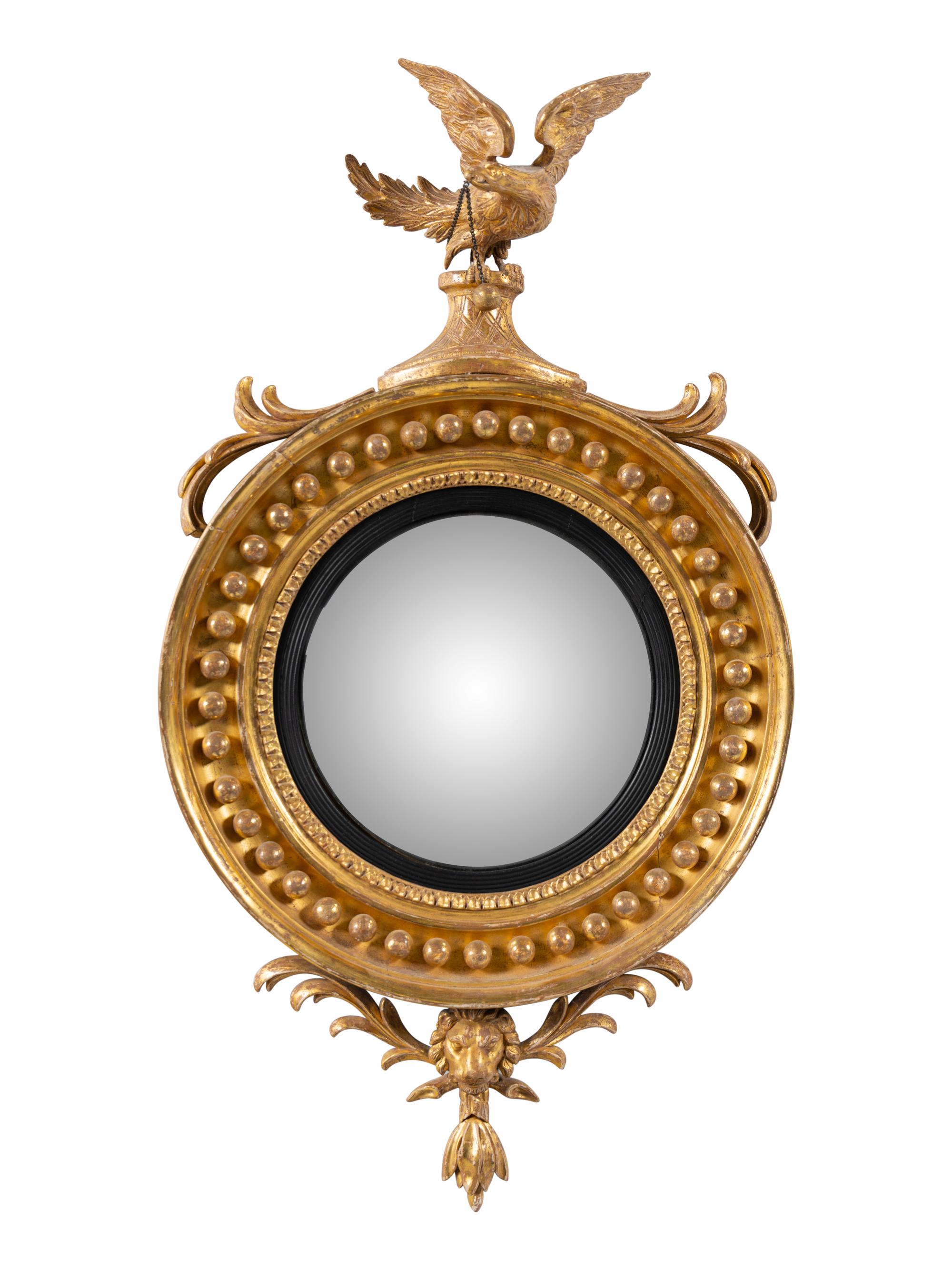 A George III Giltwood Bullseye Mirror