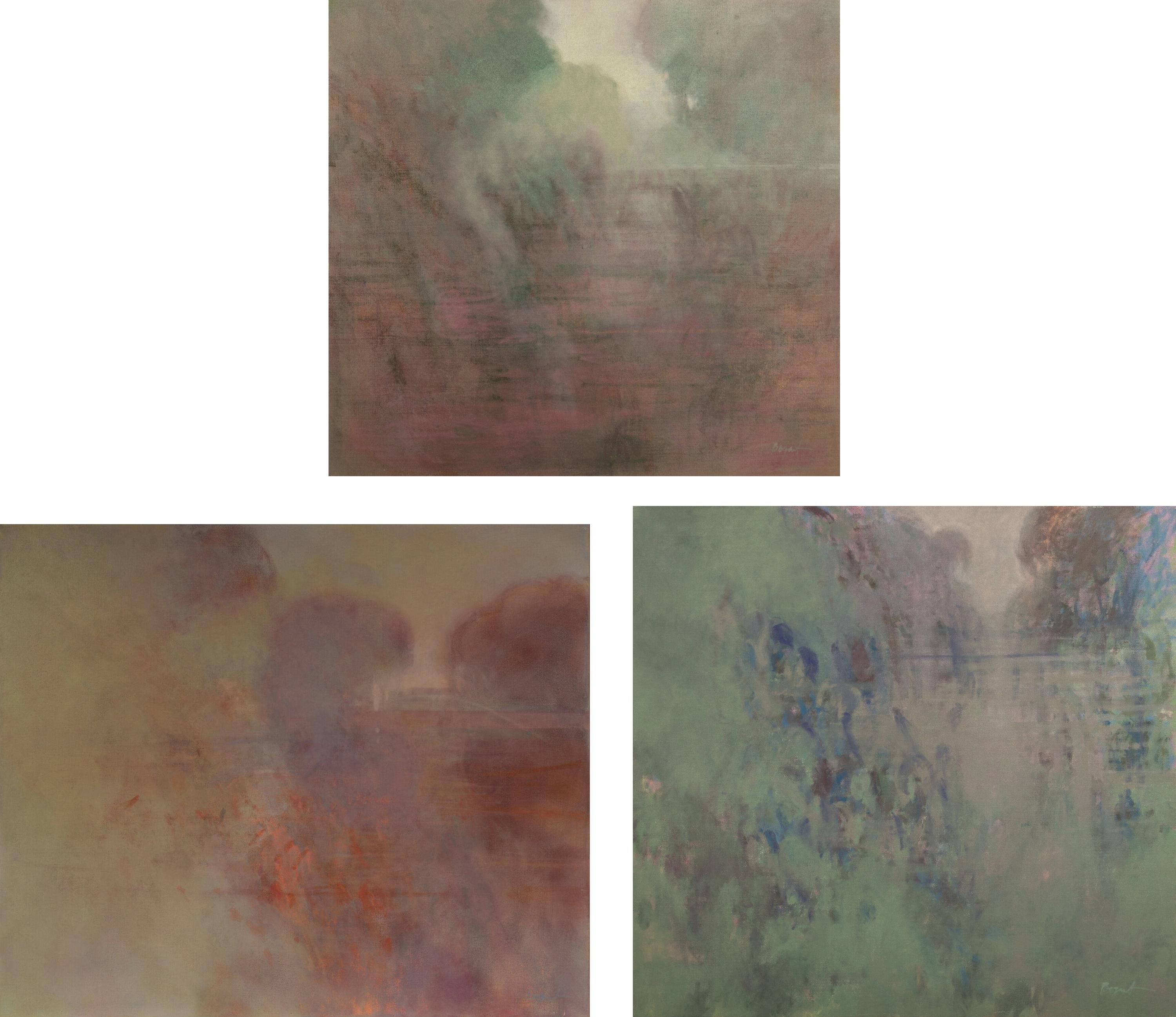 In the Flood of Remembrance, 1982, Poised in the Morning Mist , 1982, and Looking for an Opening in Air , 1979 (a group of three works)