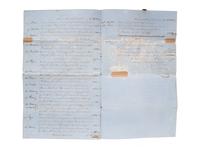 [SLAVERY & ABOLITION]. Manuscript "Process Verbal of Sale" of the late George Rixner, incl. list of 45 enslaved African Americans. St. Charles Parish, LA,1 March 1856.