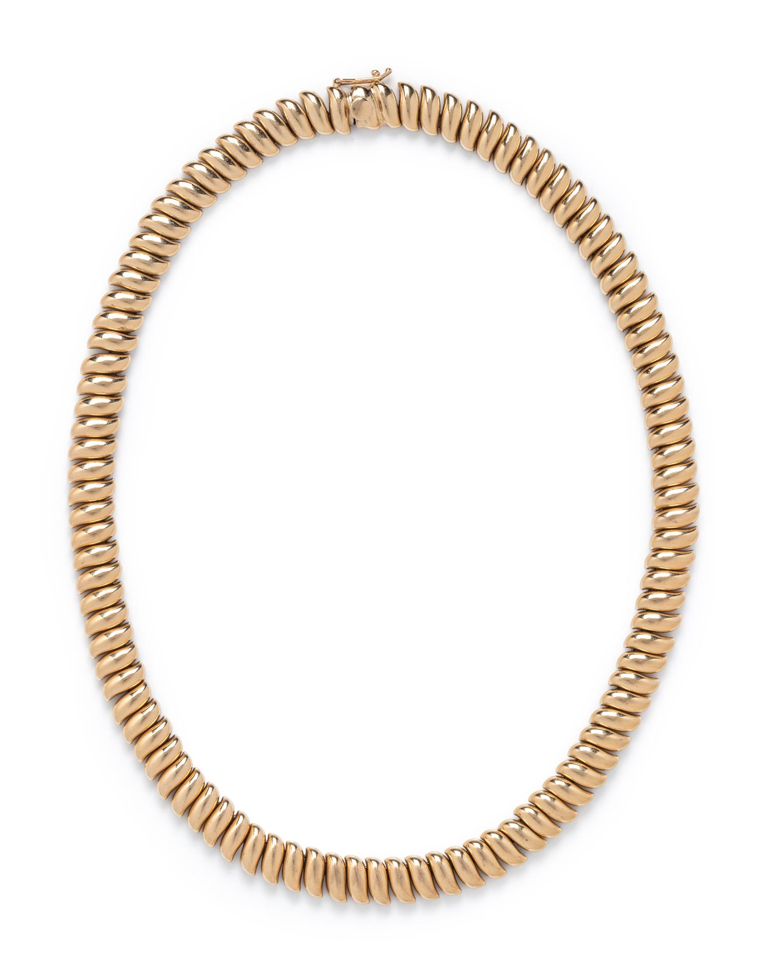 FISHER & CO., YELLOW GOLD NECKLACE