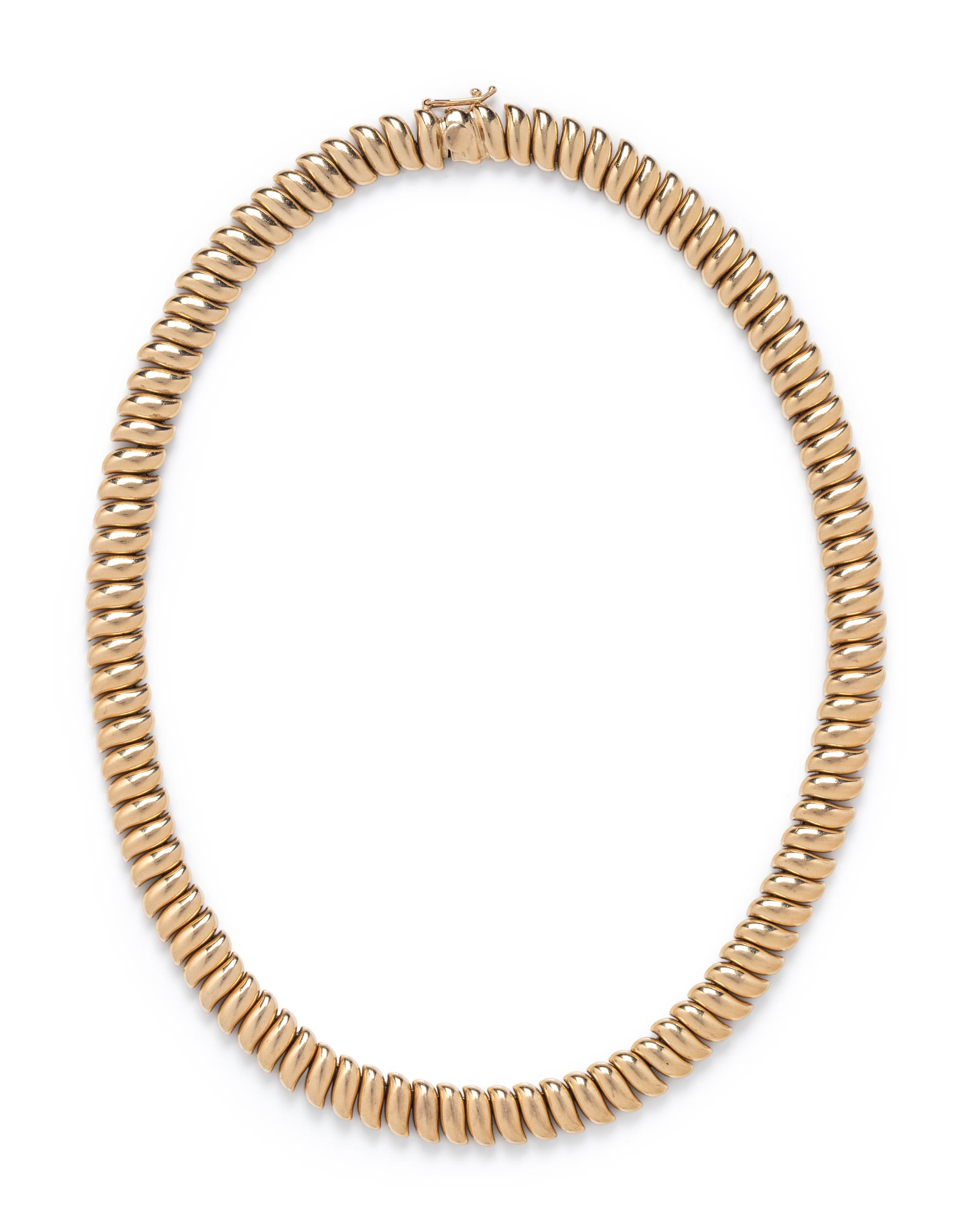 FISHER & CO., YELLOW GOLD NECKLACE