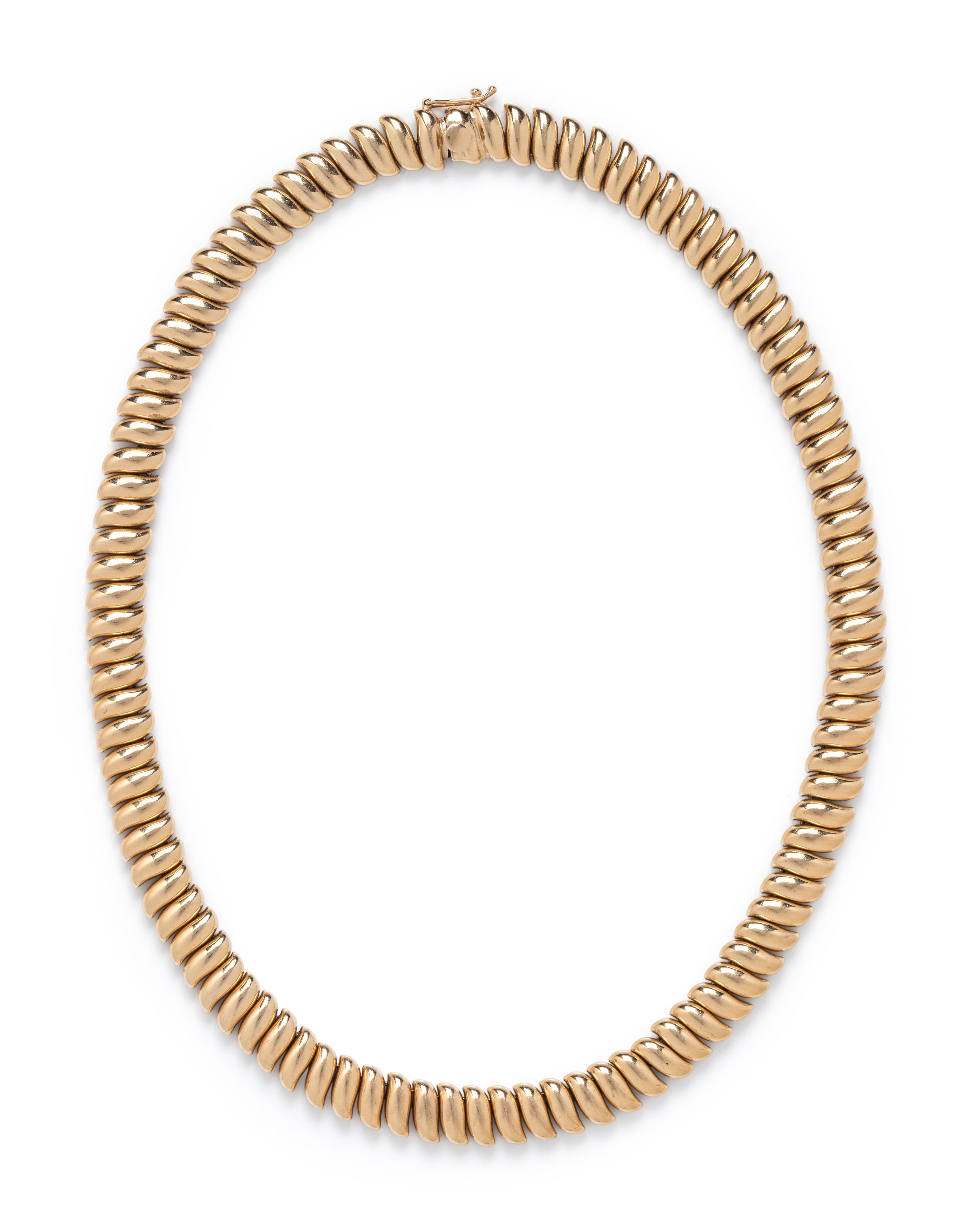 FISHER & CO., YELLOW GOLD NECKLACE