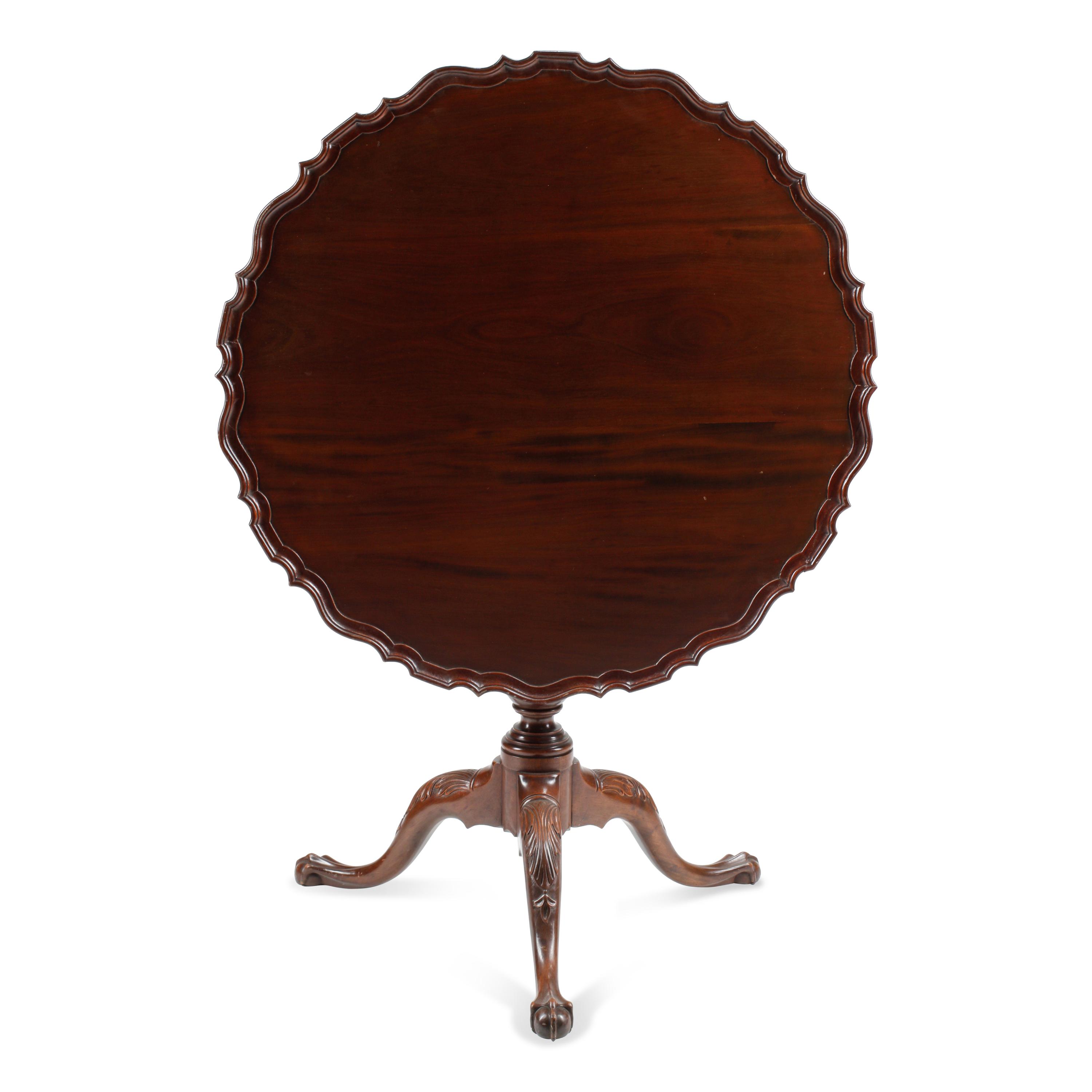 A George III Style Mahogany Tilt-Top Tripod Table