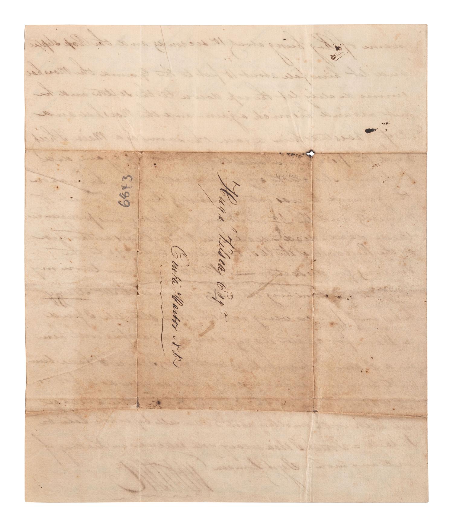 [PIRATES]. 3 page ALS describing botched pirate execution. Boston, 16 April 1819.