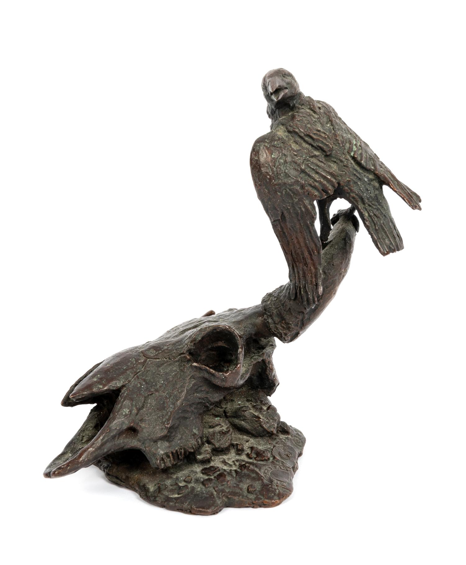 Crow on a Buffalo Skull , number 65