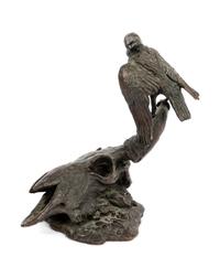 Crow on a Buffalo Skull , number 65