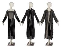 Yohji Yamamoto Jacket, One Comme des Garçons Jacket, and One Unmarked Dress