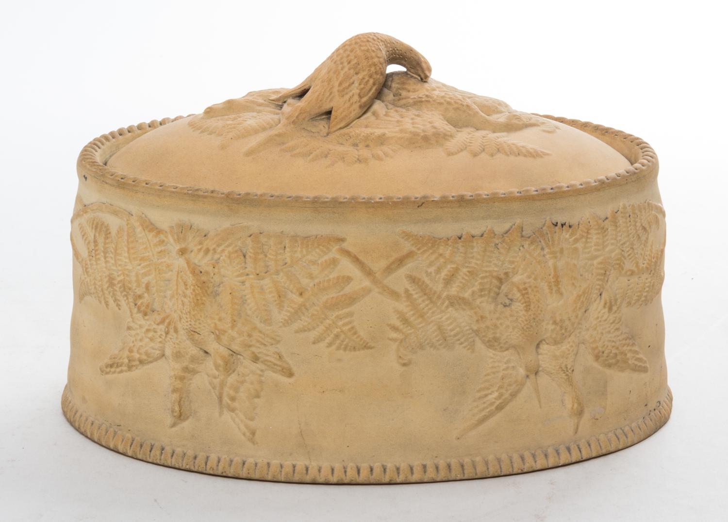 A Wedgwood Caneware Game Dish Width 7 1/2 inches. — 19TH CENTURY