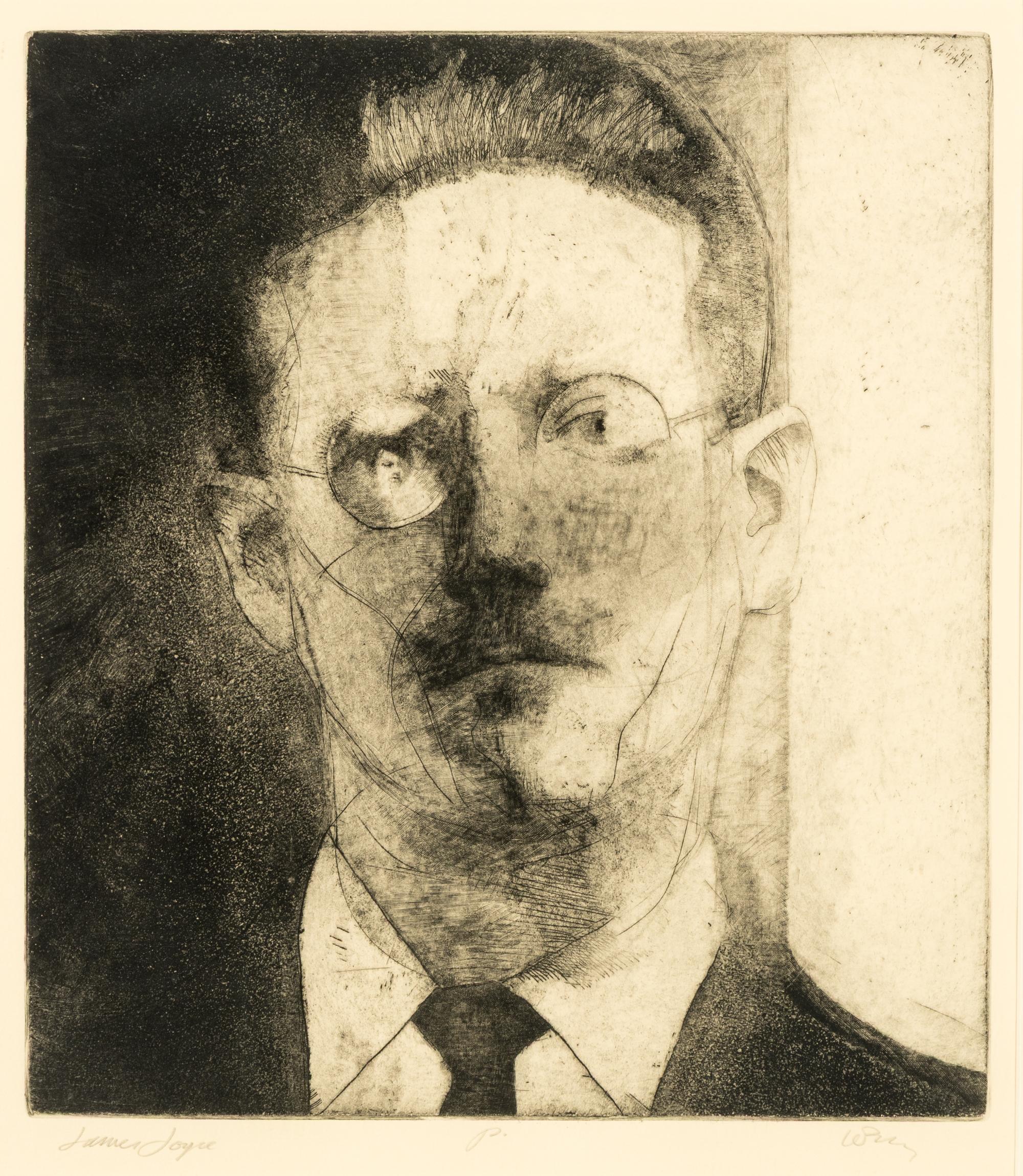 [JOYCE, James (1882-1941)]. ABBOTT, Berenice (1898-1991), photographer. Photograph of James Joyce . C 1928; reprinted 1982.