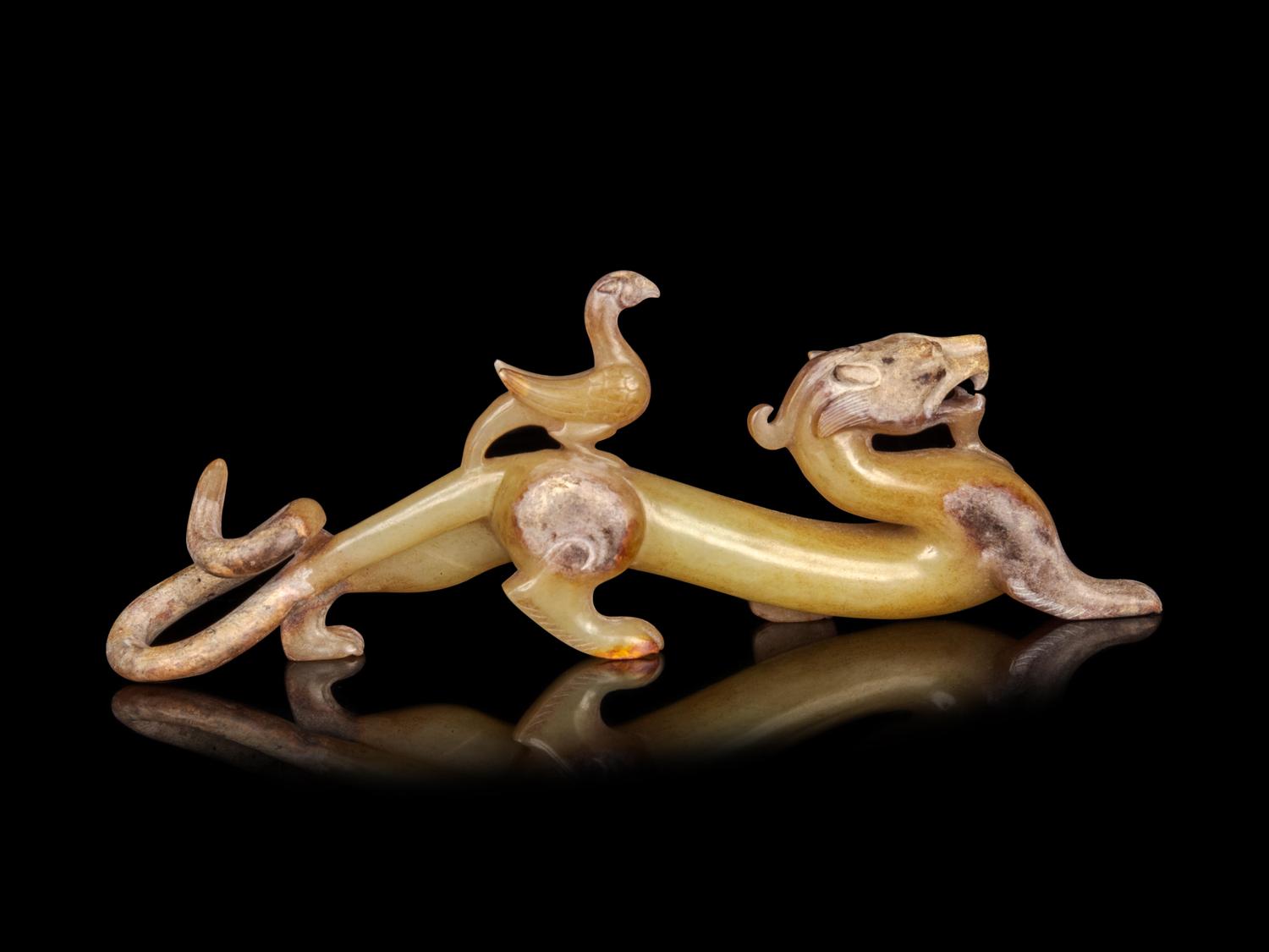 A Yellow Jade Dragon