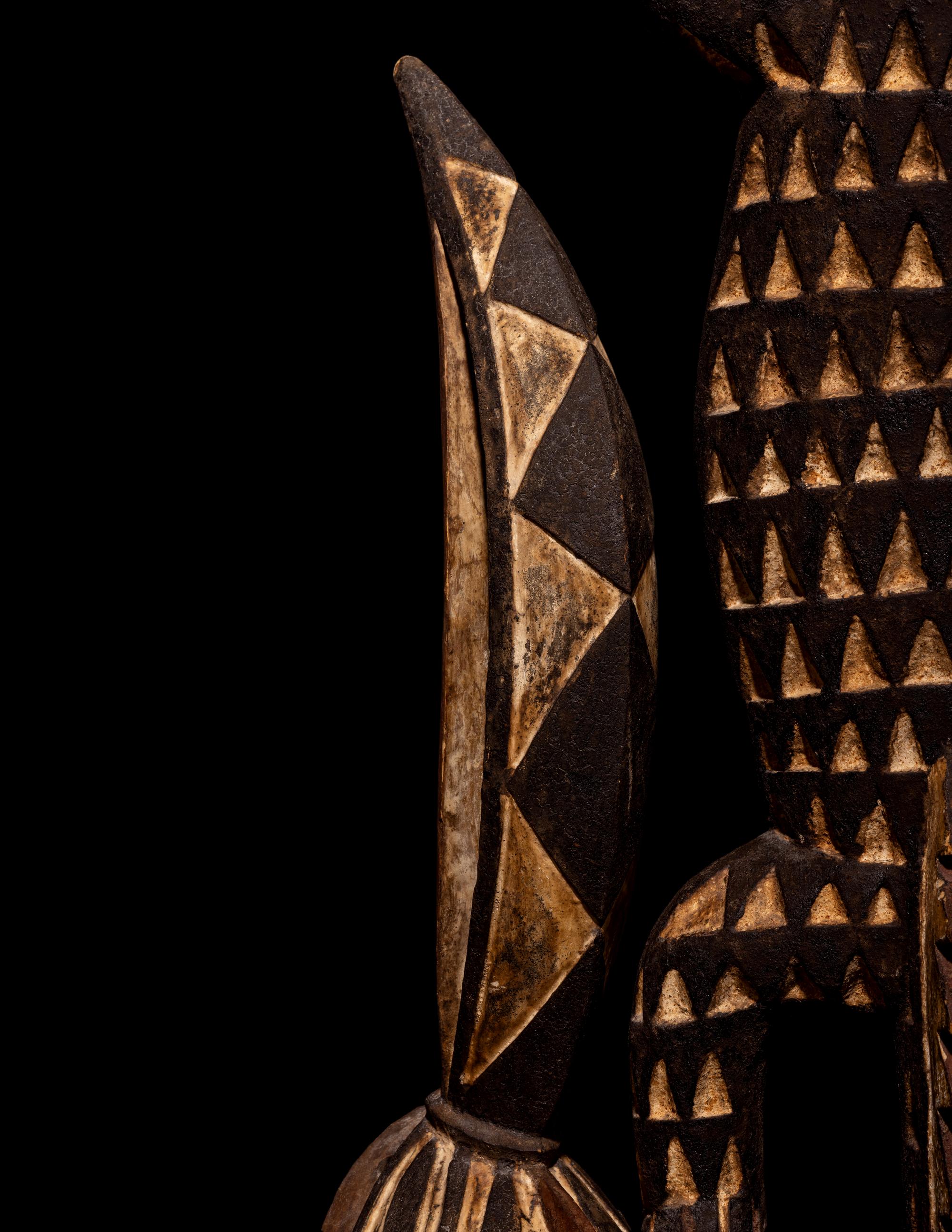 Four Mossi Wood Masks