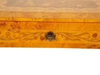 An Italian Burlwood and Marquetry Musical Jewelry Box