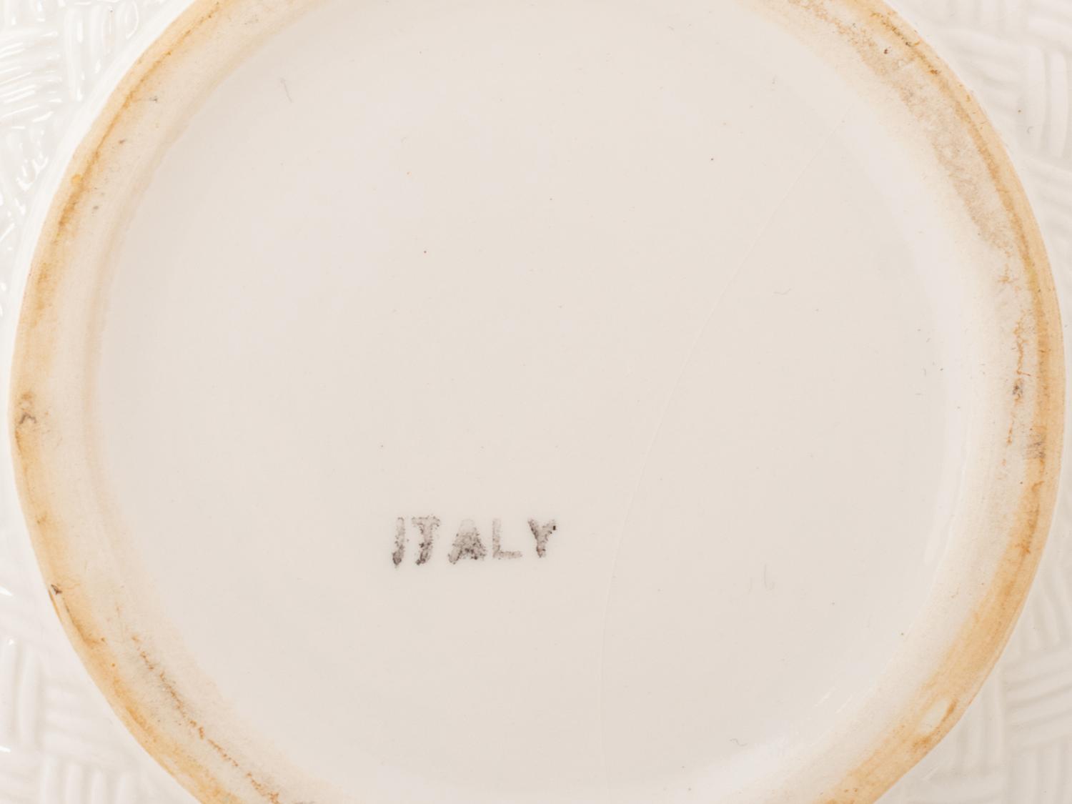 An Italian Ceramic Pitcher and Dish