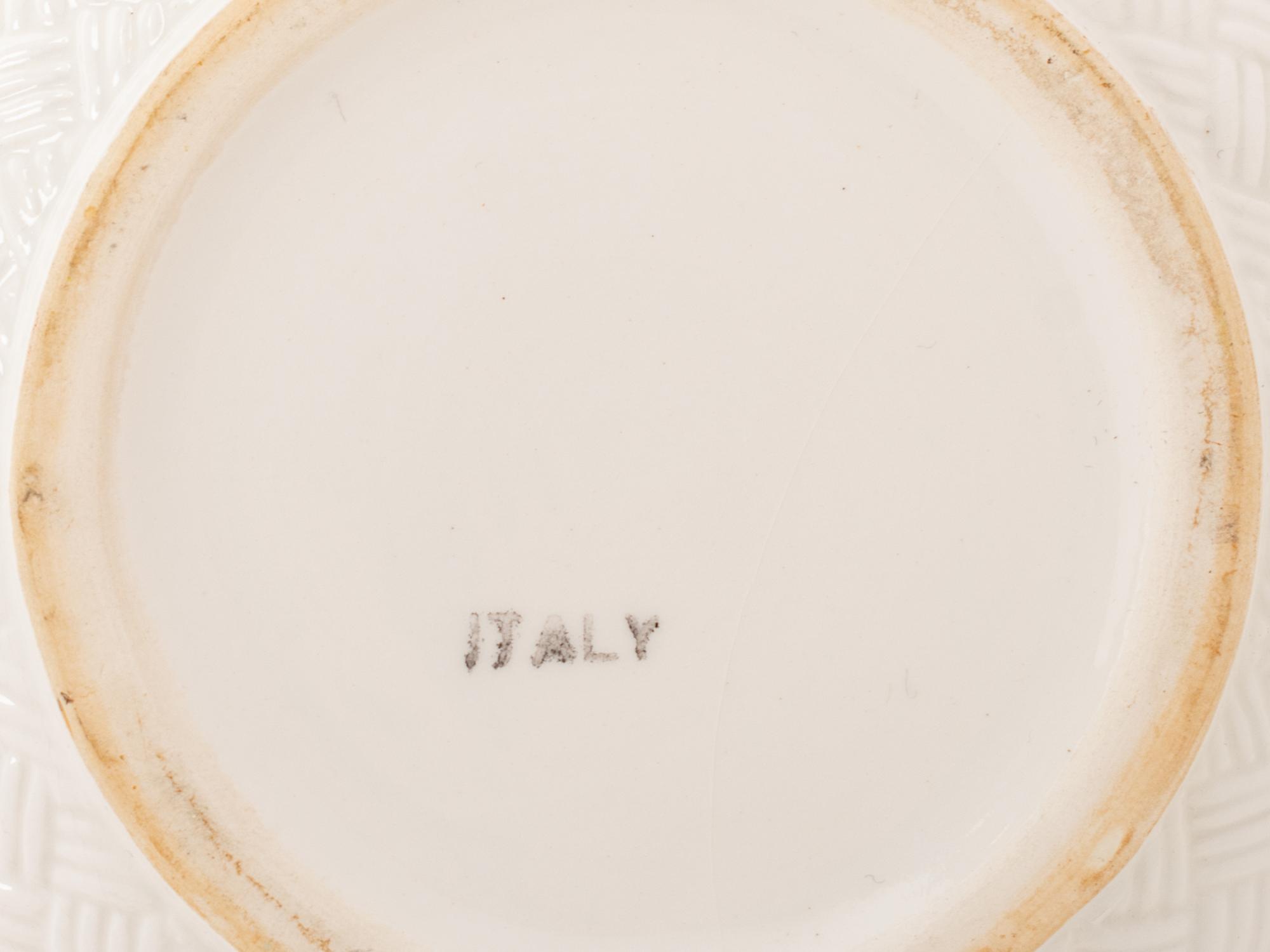 An Italian Ceramic Pitcher and Dish