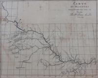 (Map) Perrin du Lac, Francois Marie 23 3/4 x 19 inches. — Carte du Missouri. [Paris, 1805]