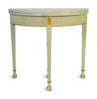 An Italian Style Painted Flip-Top Console Table