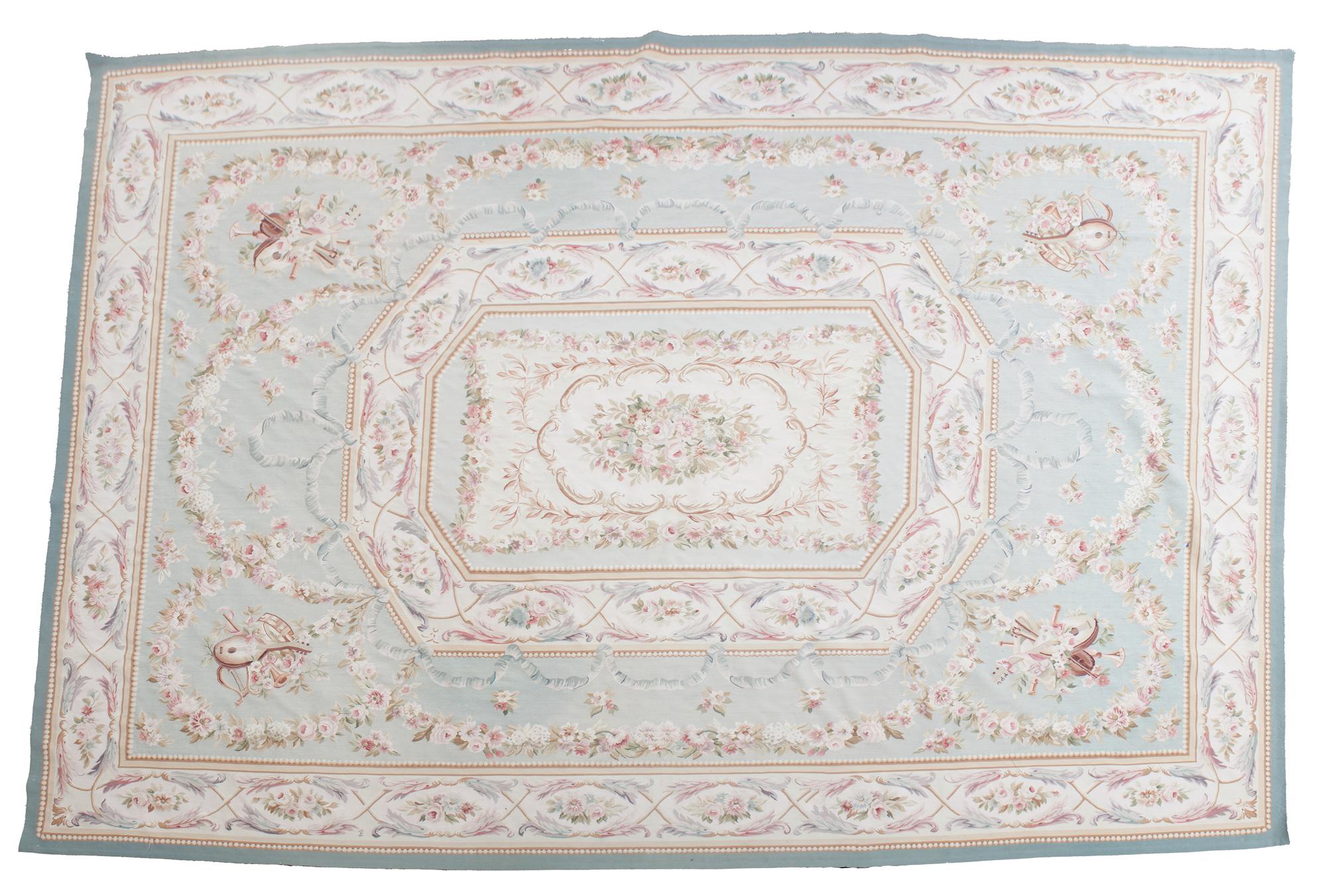 An Aubusson Tapestry Style Rug 11 feet 11 inches x 17 feet 10 inches. — 20TH CENTURY