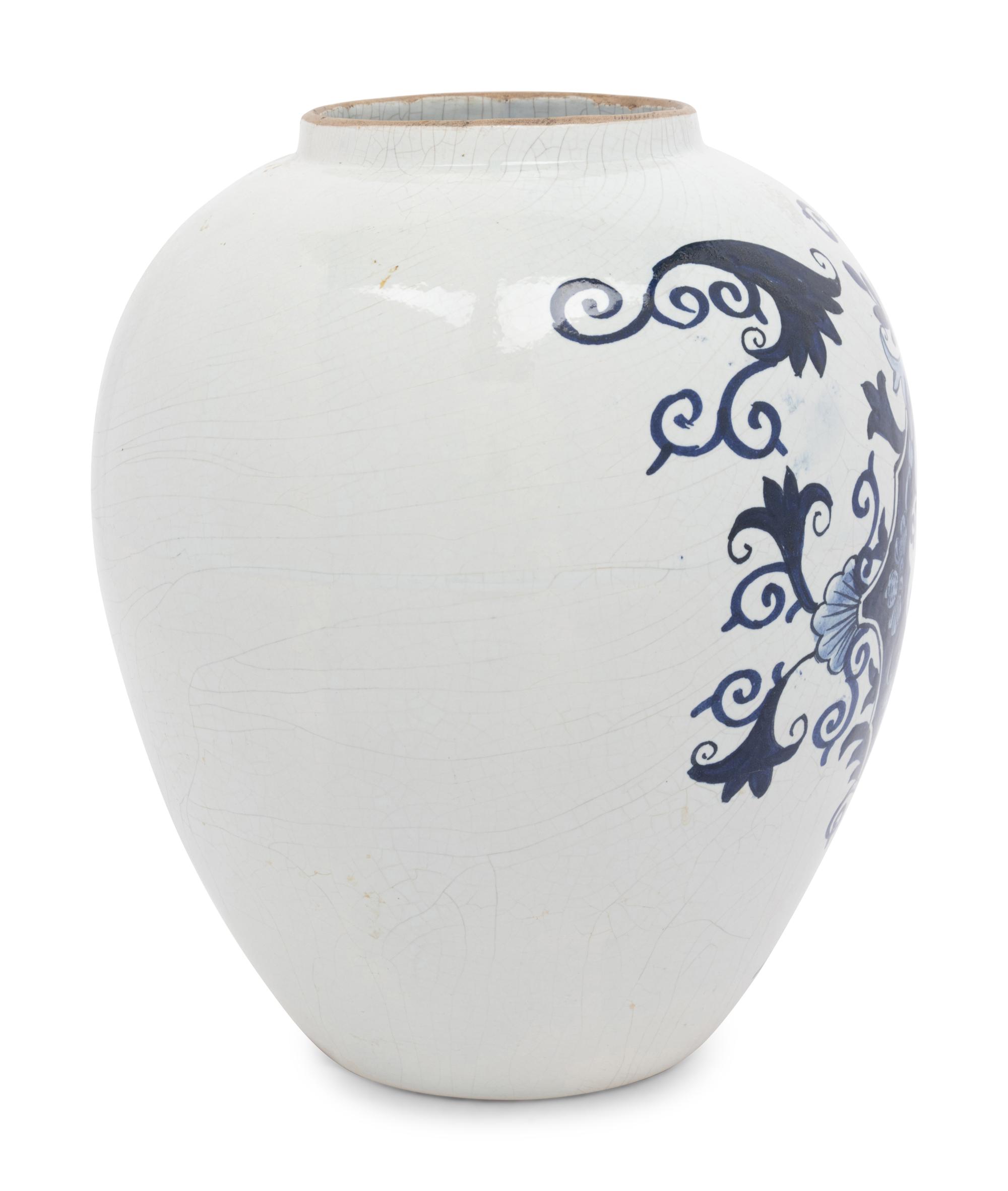 A Delftware Tobacco Jar