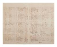 [ENSLAVEMENT & ABOLITION]. A group of 6 estate documents listing individual enslaved persons, most by name. [Bourbon County, KY]. 1831-1861.