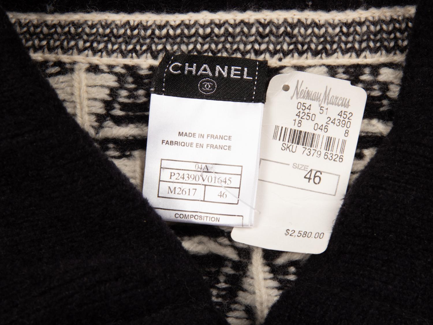 Chanel, Intarsia Knit Cardigan Coat