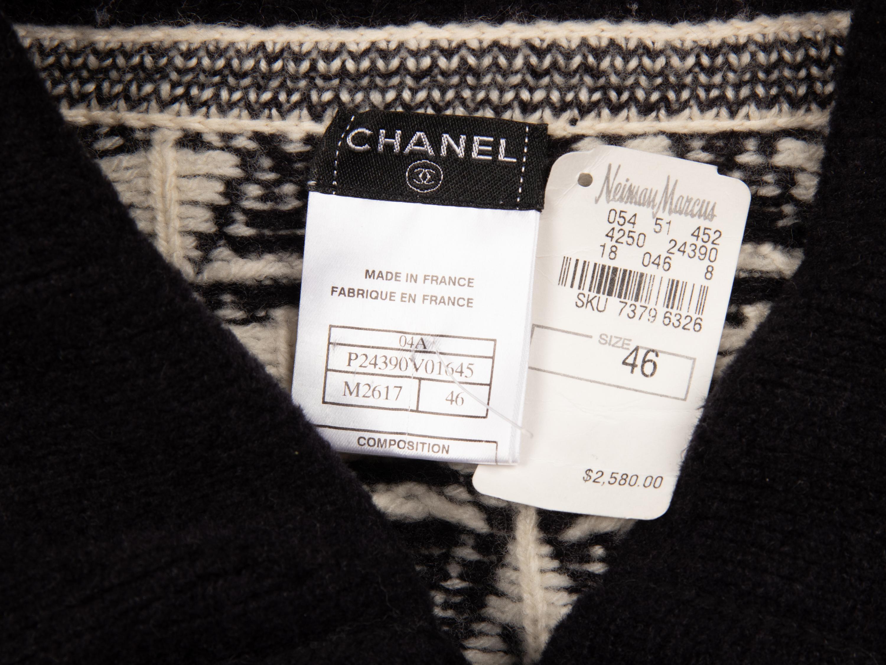 Chanel, Intarsia Knit Cardigan Coat