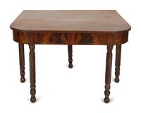 An American Mahogany Drop Leaf Dining Table