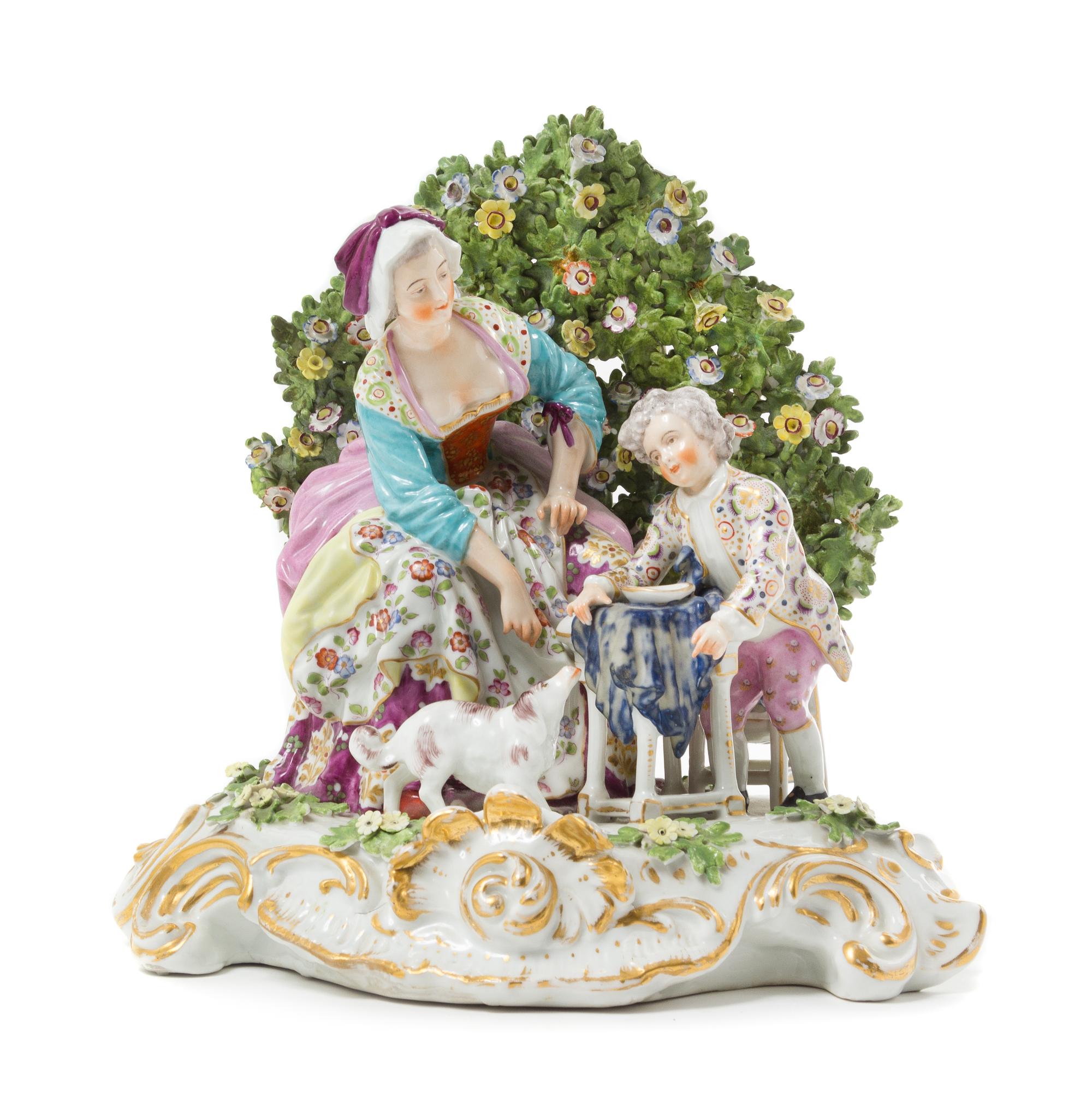 A Continental Porcelain Figural Group Height 11 1/4 x width 10 1/2 inches. — PROBABLY JACOB PETIT, 19TH CENTURY