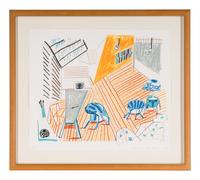 Pembroke Studio with Blue Chairs and Lamp (from Moving Focus ), 1984