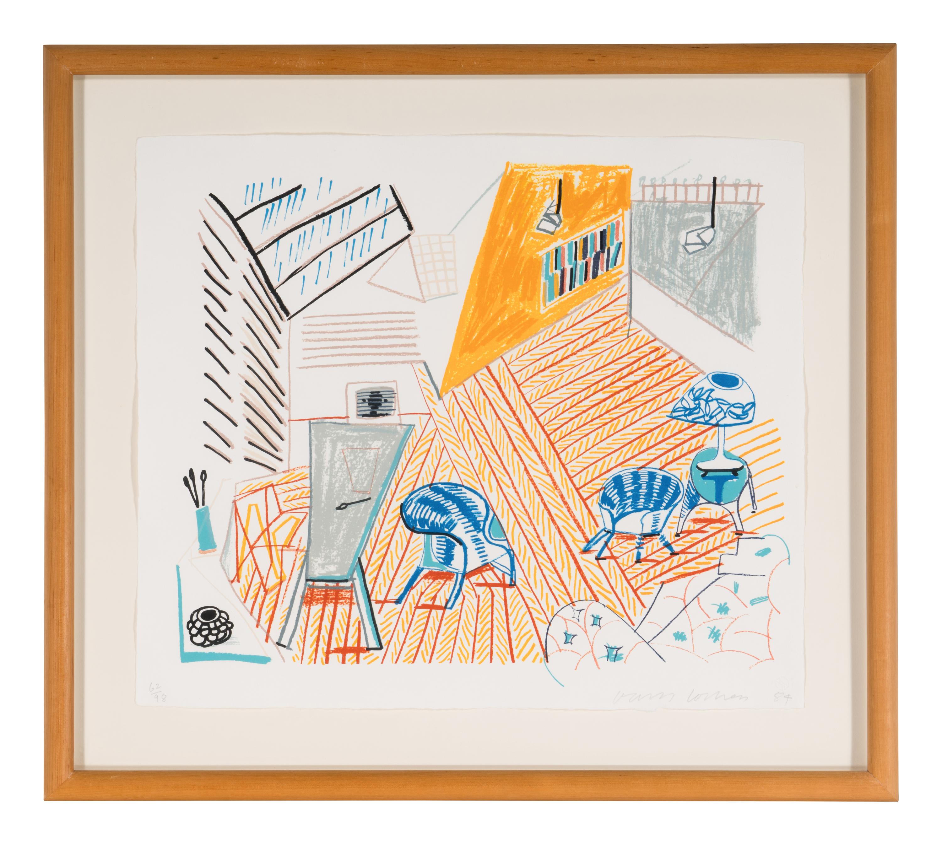 Pembroke Studio with Blue Chairs and Lamp (from Moving Focus ), 1984